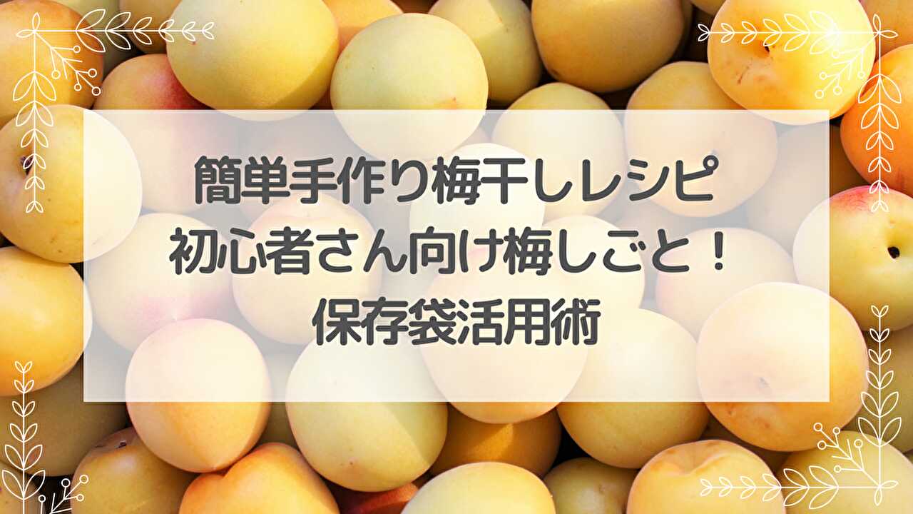 梅　梅干し　梅しごと